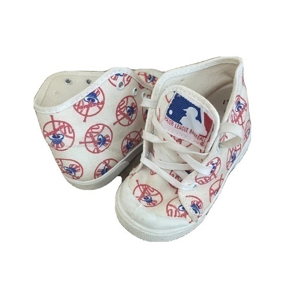 Vintage Shoes Vintage New York Yankees Baby High Top Infant Crib